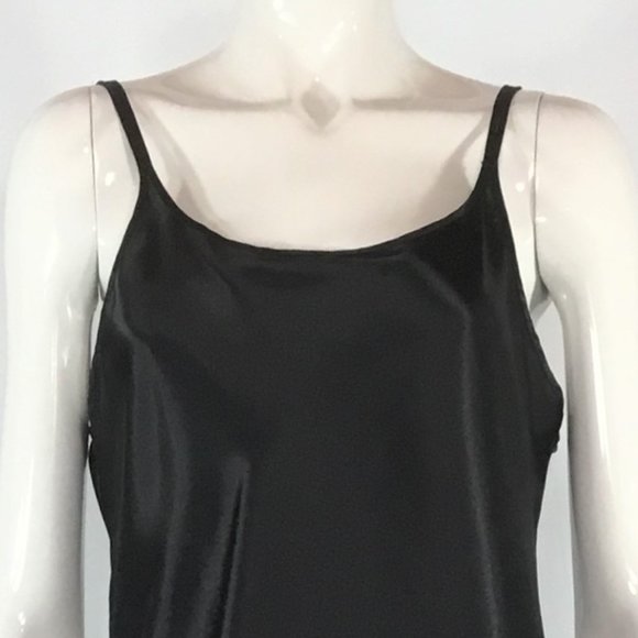 Black Satin Nightie - Picture 2 of 4